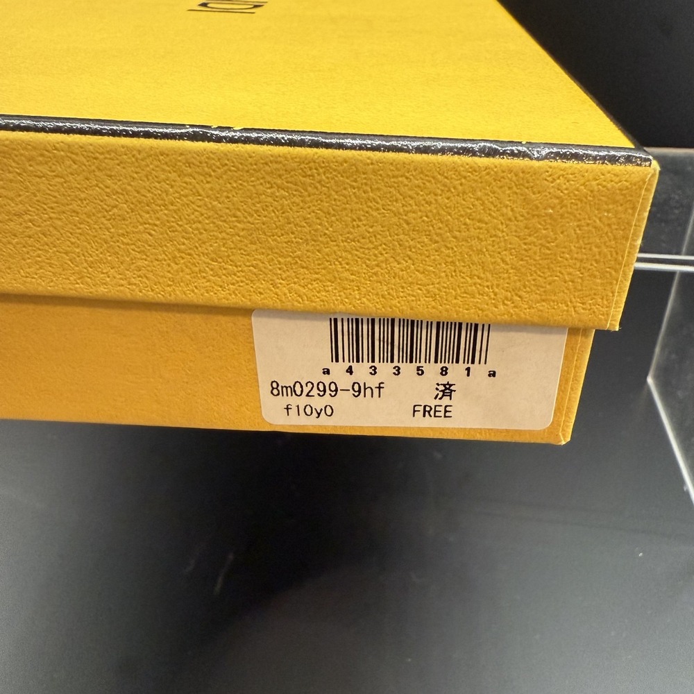 Fendi Monster Zip Around Long Wallet Pink Grey Studs 8M0299 Box Papers - Picture 15 of 15